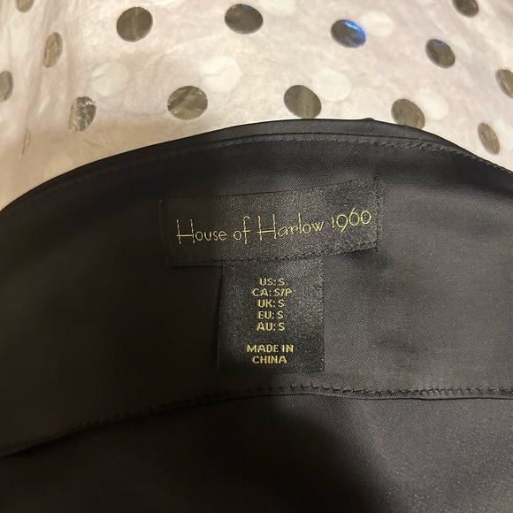 Black Satin size small Cami with Rhinestones - Picture 6 of 7